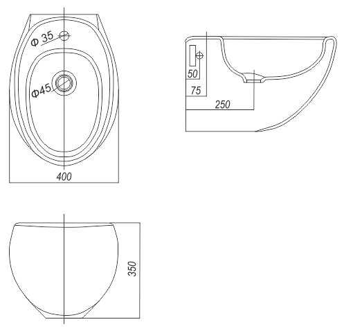 Биде подвесное SANITA LUXE Ringo (биде) фотография 1