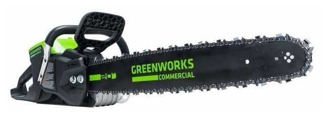 Цепная пила Greenworks GD82CS51 (82V 51см) фотография 11