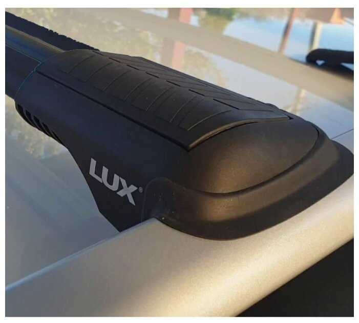 Багажник на крышу LUX Хантер черные крыловидные дуги L47-B, на Хонда Пилот 2003-2015, арт: LH083B фотография 2