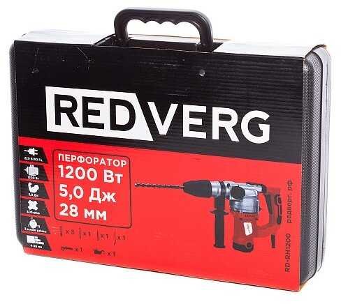 Перфоратор RedVerg RD-RH1200, 1200 Вт фотография 13