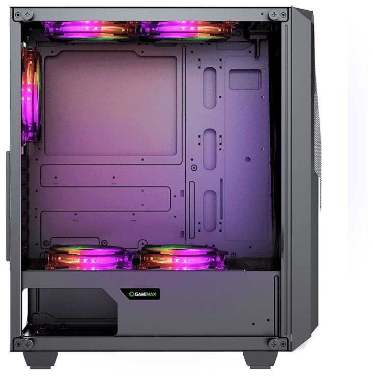 Корпус GameMax REVOLT без БП (ATX, Черн, USB3.0, Зак. стекло,1*120мм вент+контроллер) фотография 6