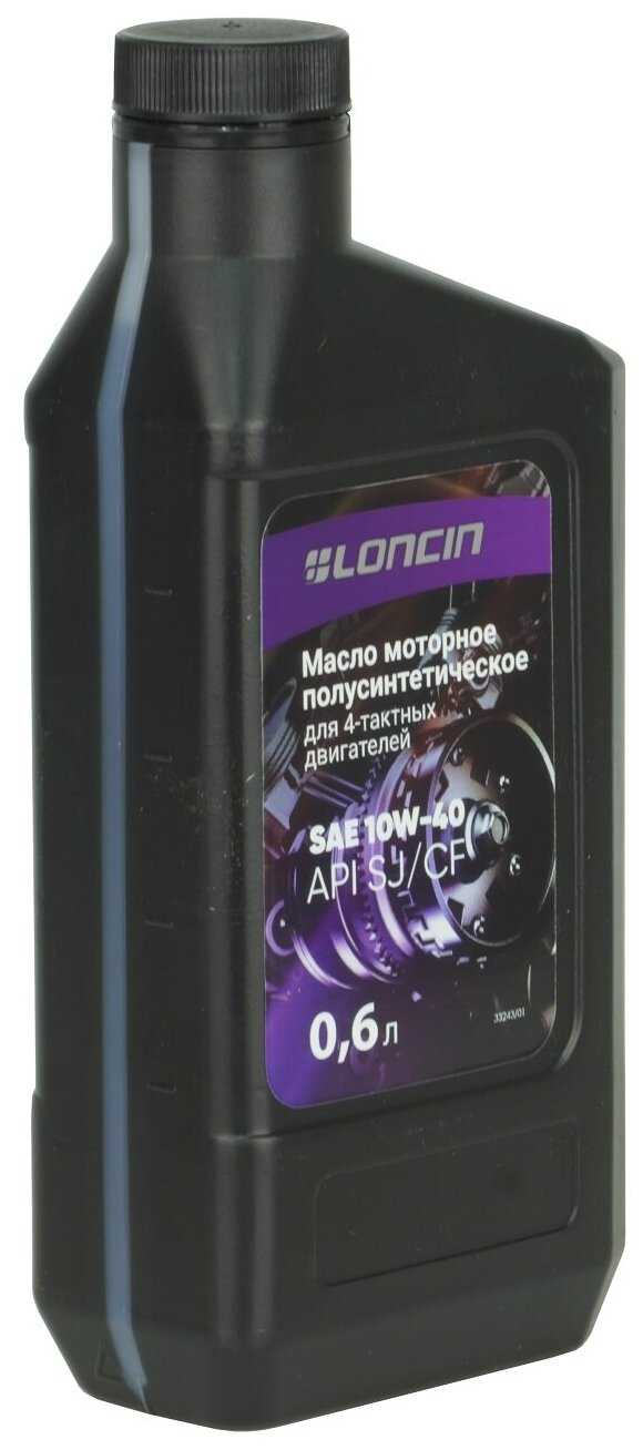 Масло моторное LONCIN 4T SAE 10W-40 API SJ/CF полусинтетическое фотография 1