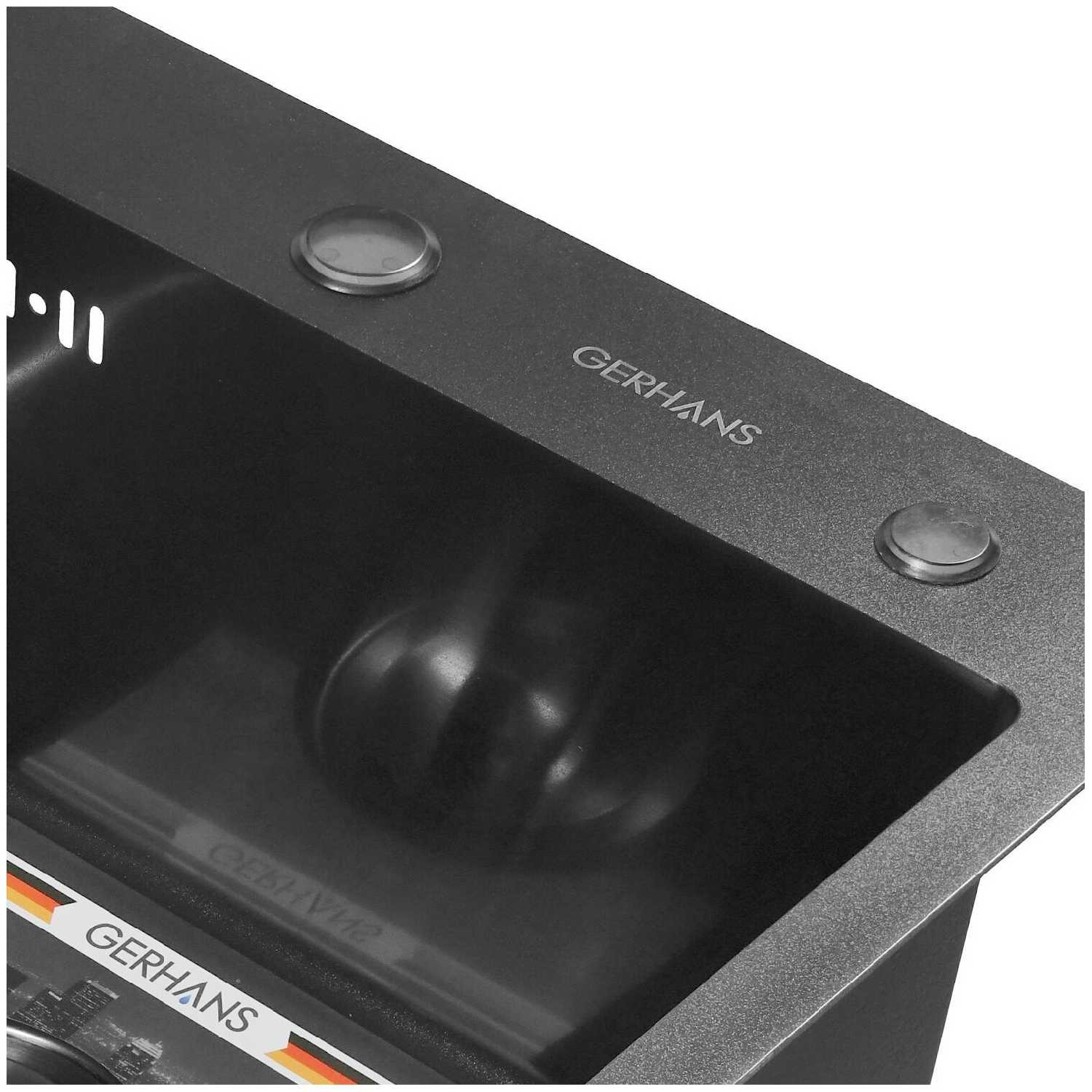 Комплект GERHANS K35044B со смесителем фотография 3