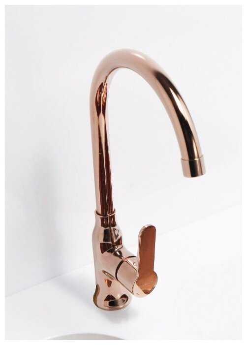 Смеситель для душа ALVEUS Slim Monarch Copper, рычажный фотография 1