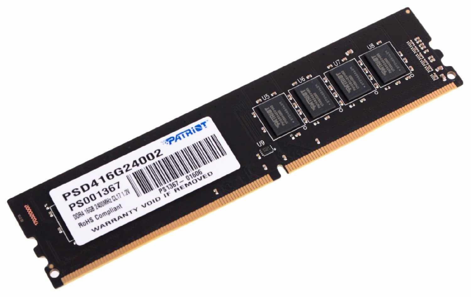 Оперативная память Patriot Memory SL 16 ГБ DDR4 DIMM (PSD416G24002) фотография 18
