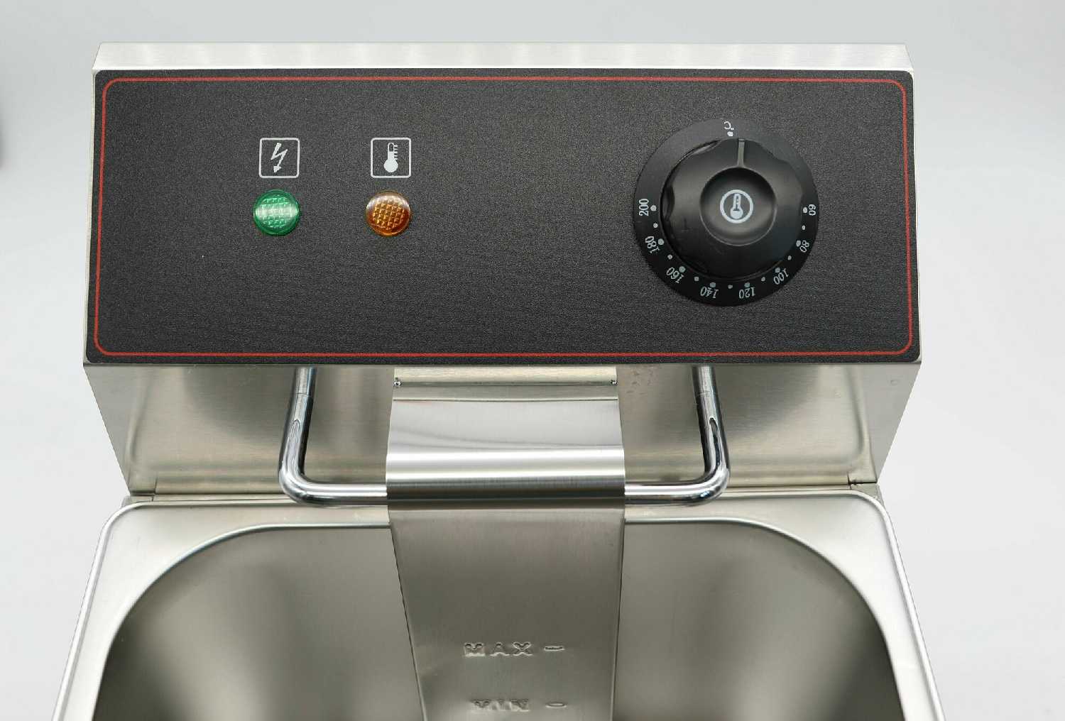 Фритюрница AIRHOT EF10T с краном, объем 10л, 3,5кВт фотография 5