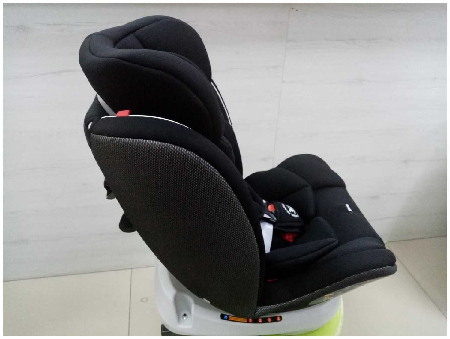 Автокресло Luxmom BXS 223A, isofix 0-36 кг, 0-12 лет, черный фотография 2