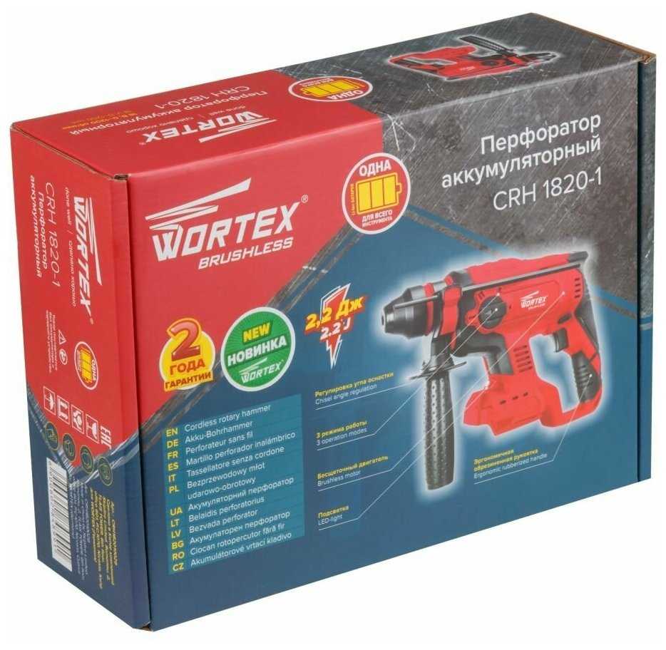 Перфоратор аккумуляторный Wortex CRH 1820-1 фотография 12