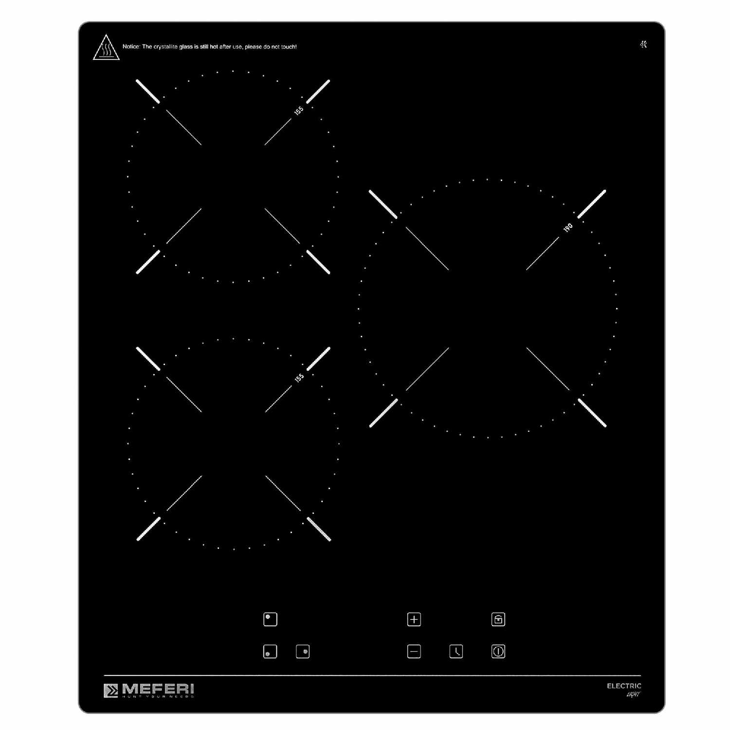 Электрическая варочная панель Meferi MEH453BK LIGHT фотография 7
