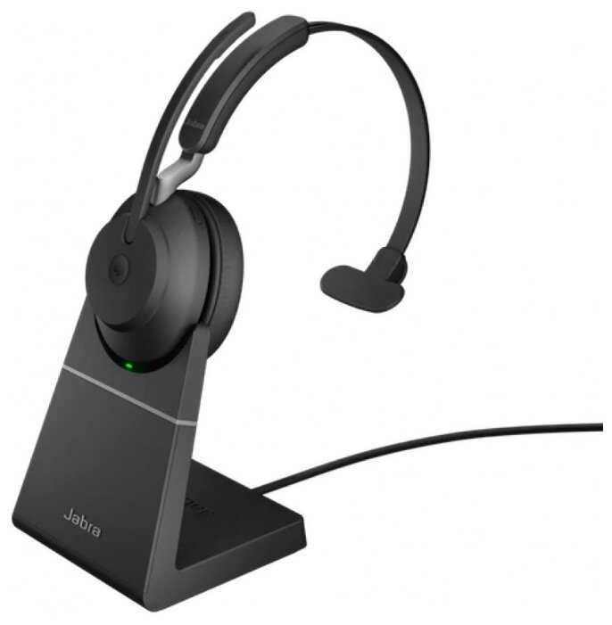 Беспроводная компьютерная гарнитура Jabra Evolve2 65 - USB-C UC Mono with Charging Stand