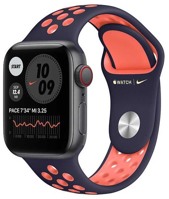 Умные часы Apple Watch SE GPS + Cellular 40мм Aluminum Case with Nike Sport Band фотография 14