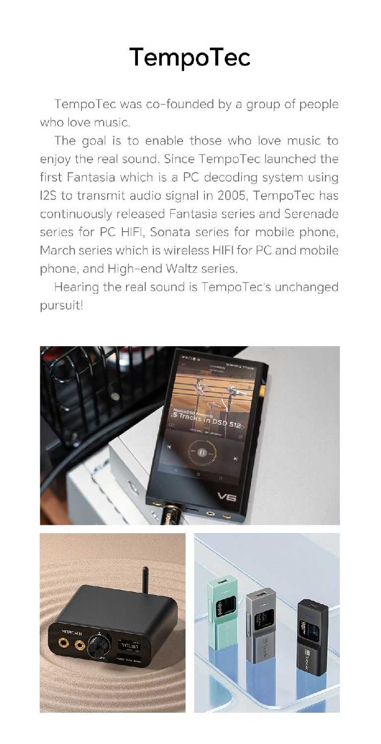 Музыкальный плеер TempoTec V3 (AK4493SEQ) фотография 5