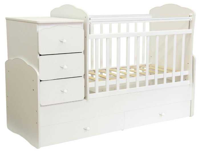 Кроватка Фея 2100 (трансформер), трансформер, поперечный маятник фотография 3