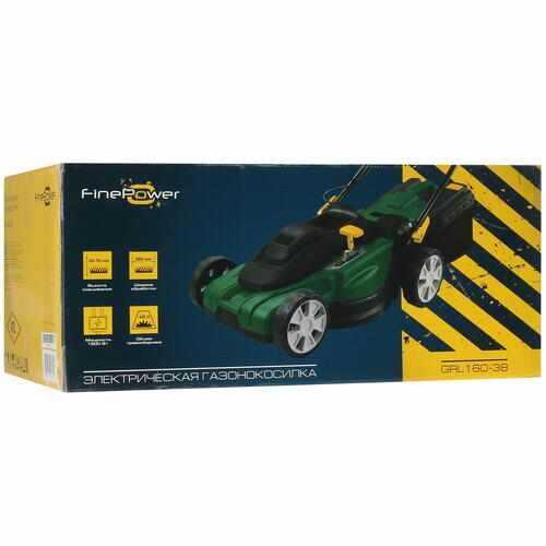 Электрическая газонокосилка FinePower GRL160-38 фотография 1