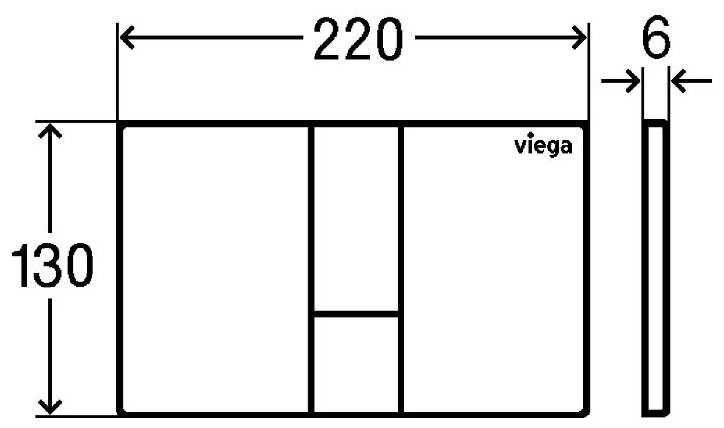Кнопка смыва Viega Prevista Visign for Style (8614.1) фотография 9
