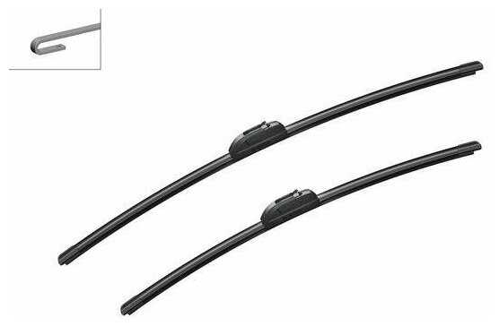 Щетка стеклоочистителя бескаркасная Bosch Aerotwin AR725S, 2 шт. фотография 5