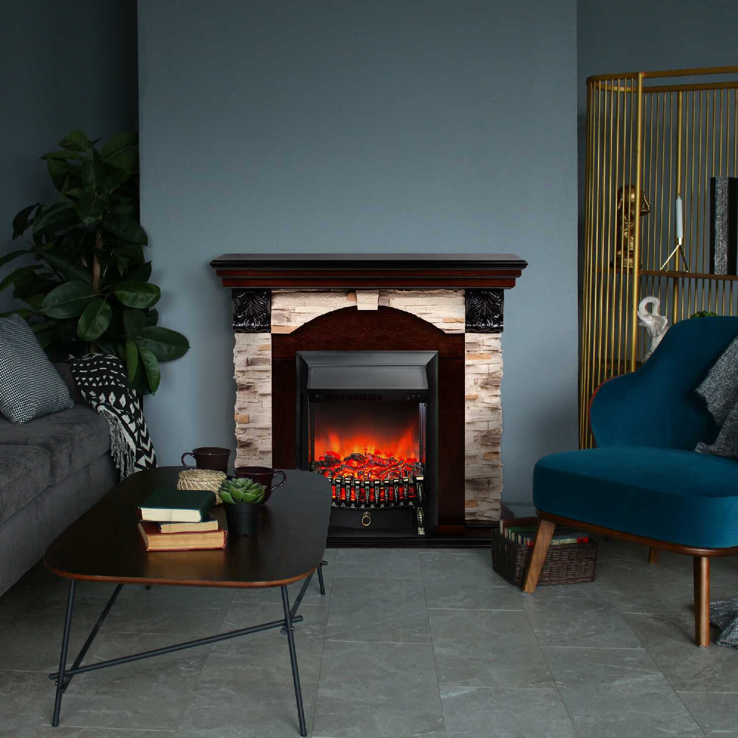 Электрокамин RealFlame Dublin Lux (AO) фотография 3