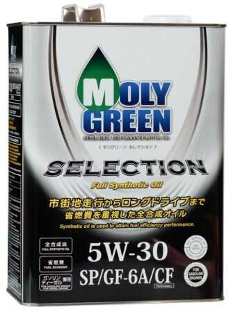 Полусинтетическое моторное масло MolyGreen Selection 5W-30 (SP/GF-6A/CF)