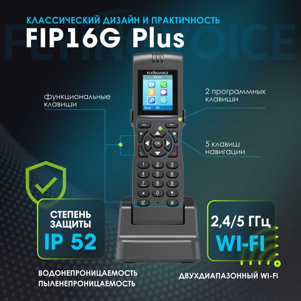 IP-телефон FLYINGVOICE FIP16Plus фотография 1