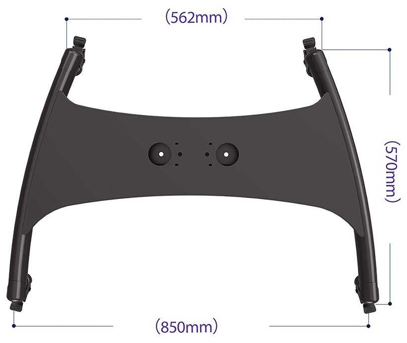 Мобильная стойка на пол для монитора, телевизора диагональ 32