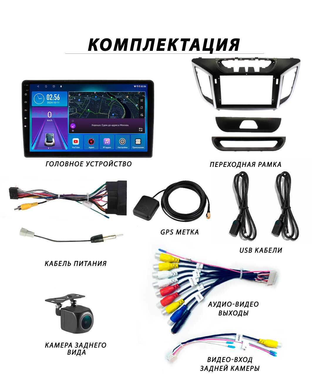 Магнитола Hyundai Creta (2016-2020) (4Гб+64Гб/Android/Carplay/кулер/Wi-Fi/Bluetooth/2din) фотография 19