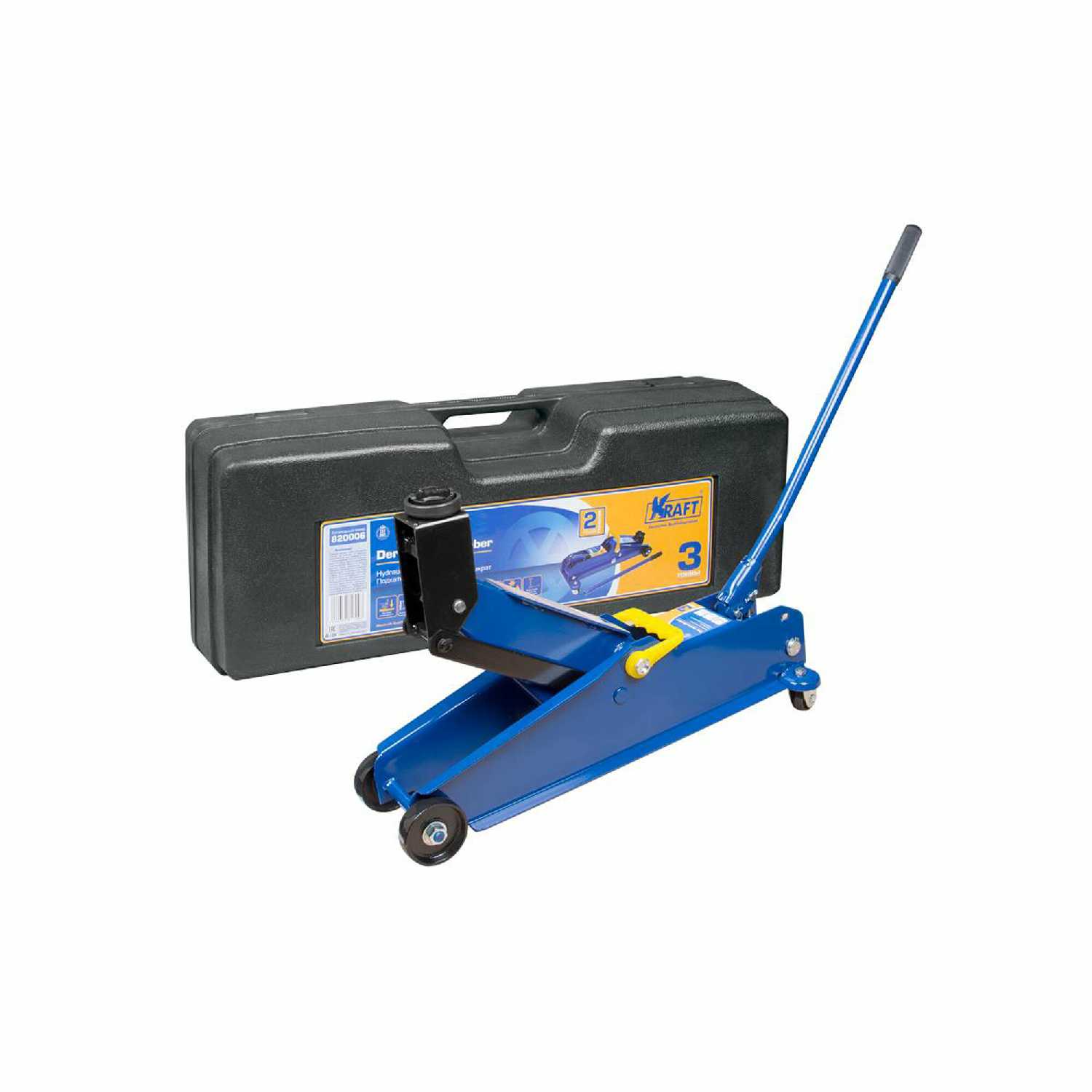 Домкрат подкатной гидравлический KRAFT Домкрат подкатной гидравлический (KT 820006) фотография 11