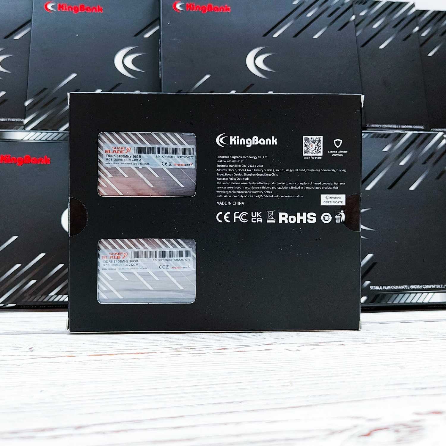 Оперативная память KingBank Sharp Blade (2x16 ГБ) DDR5 6400MHz фотография 7