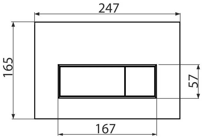 Кнопка смыва alca plast M570 фотография 1