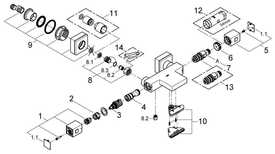 Термостат для раковины (умывальника) Grohe Grohtherm cube 34497000, рычажный фотография 10