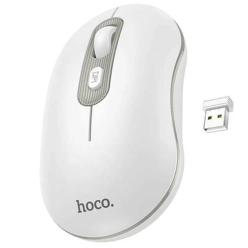 Мышь беспроводная Hoco GM21 Platinum (1000/1200/1600 dpi) фотография 20