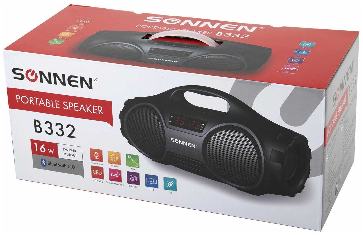 Колонка портативная SONNEN SONNEN B332 фотография 15