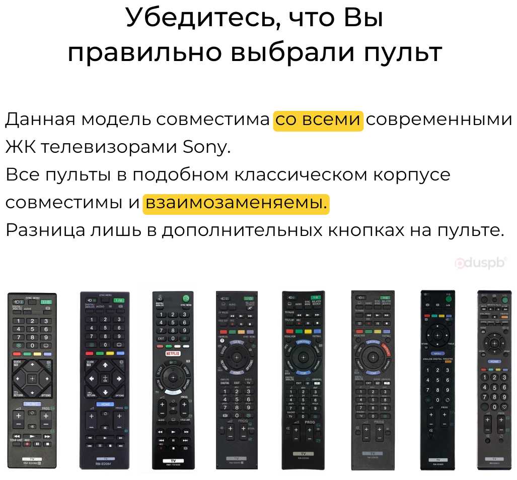 Пульт PDUSPB RMT-TX101E для телевизора Sony Smart TV фотография 2