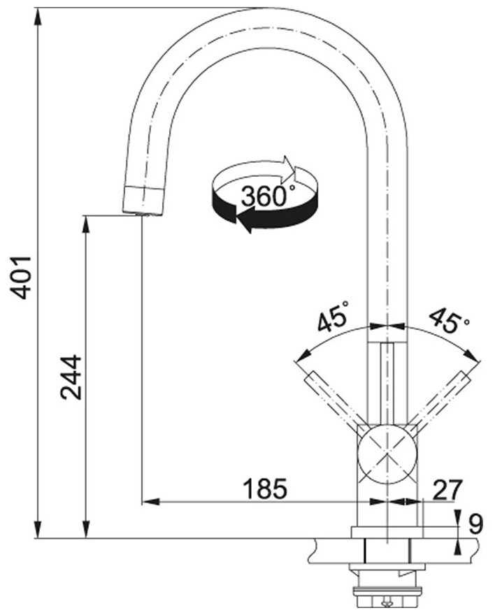 Смеситель Franke 120.0179.979 фотография 5