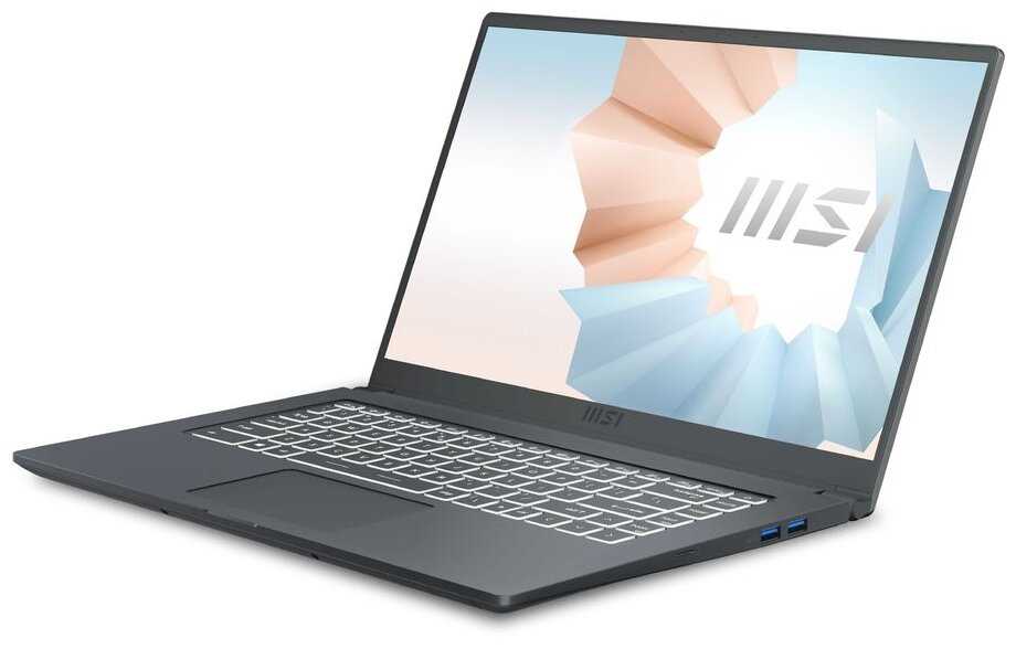 Ноутбук MSI Modern 15 A11SBU-836RU (1920x1080, Intel Core i7 2.9 ГГц, RAM 8 ГБ, SSD 512 ГБ, GeForce MX450, Win10 Home) фотография 3