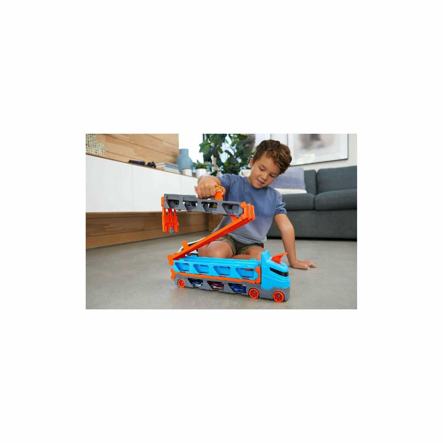 Трек Hot Wheels Сити Грузовик-автотрек (GVG37) фотография 16