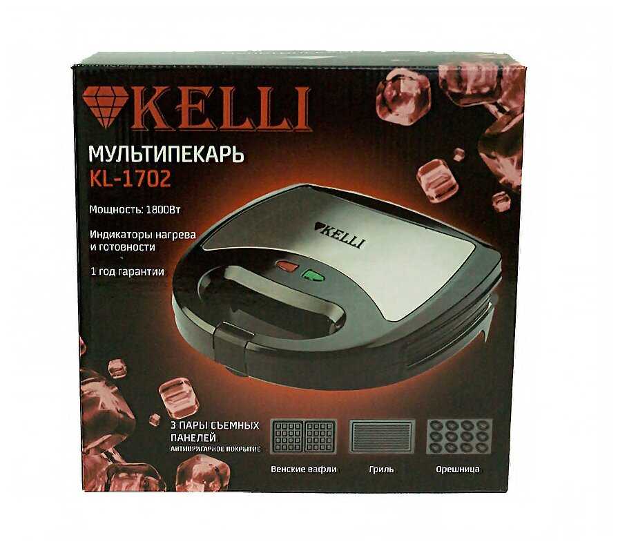 KL-1702 Мультипекарь со съемными пластинами Kelli фотография 2