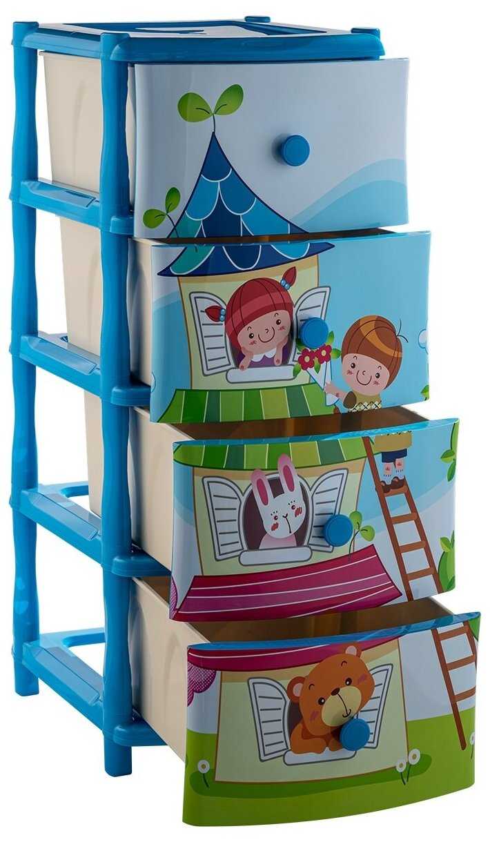 Комод Элластик-Пласт детский пластиковый 40х47х98см фотография 5