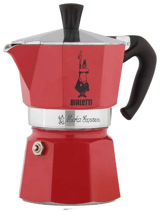 Гейзерная кофеварка Bialetti Moka Express Color, 130 мл фотография 5