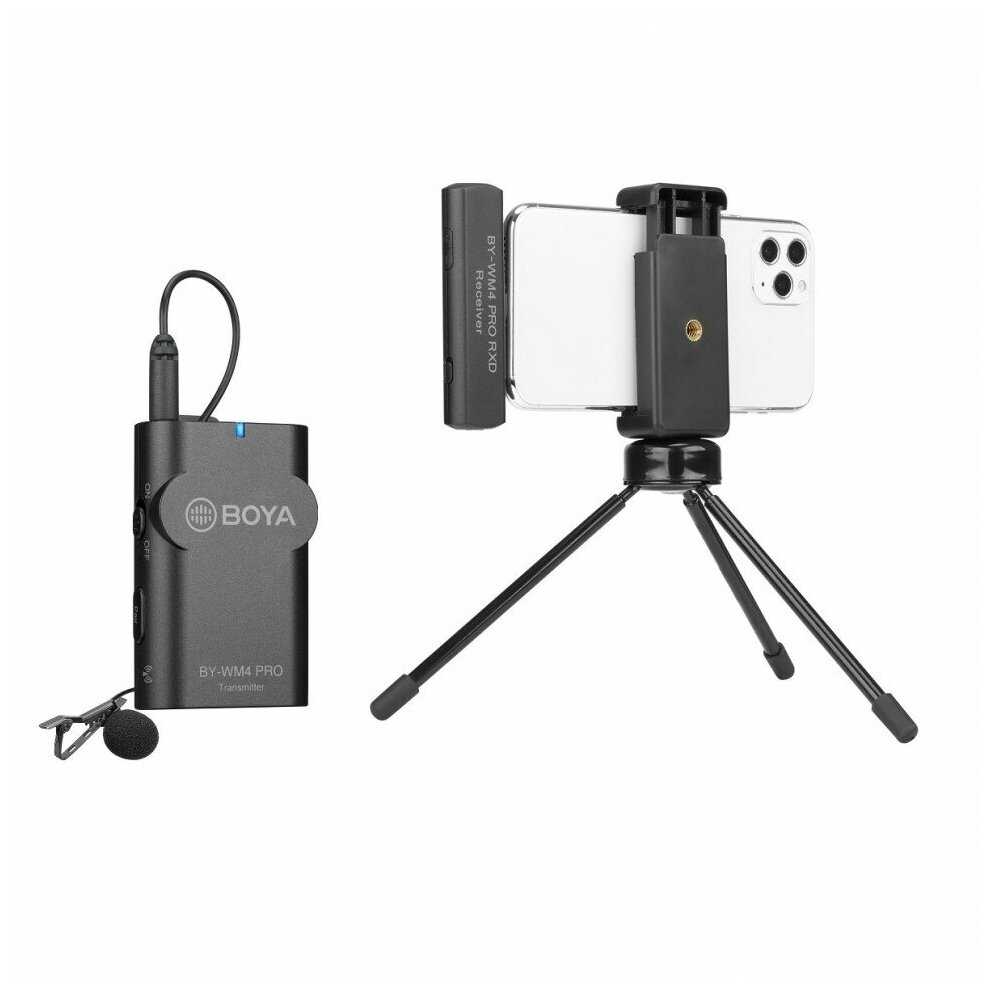 Boya BY-WM4 PRO-K3 Беспроводной микрофон для устройств Apple 1642 фотография 5