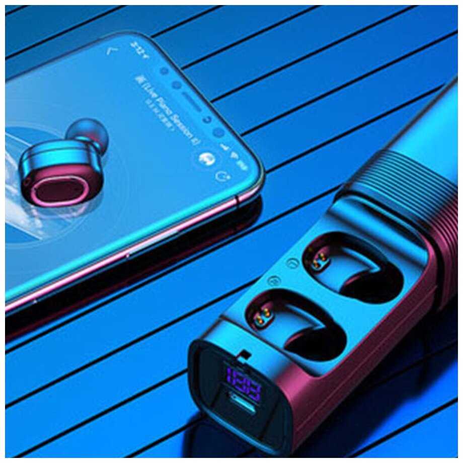 Беспроводные наушники для телефона T&G 909 / bluetooth tws наушники (silver) фотография 1