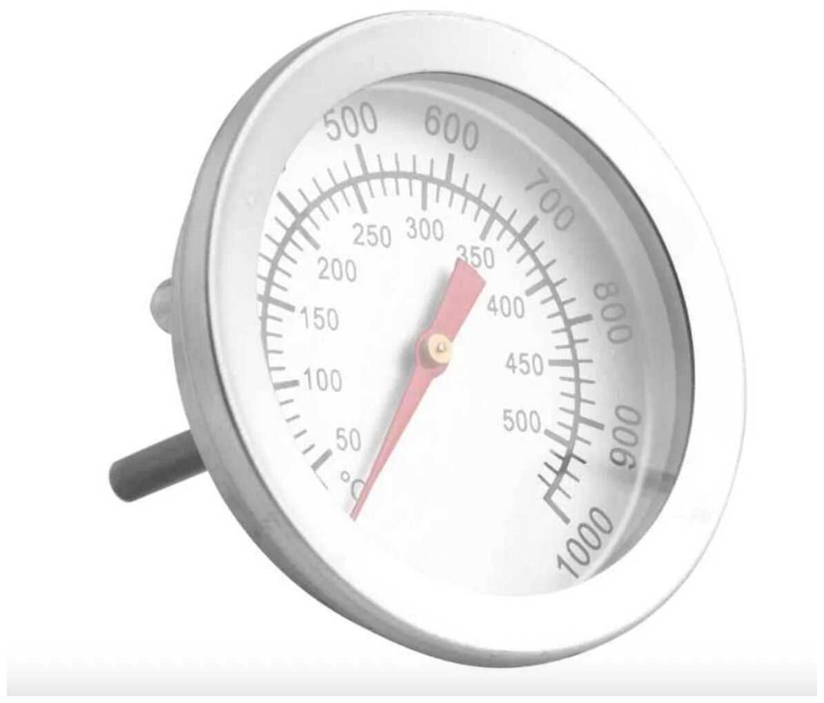 Термометр для коптильни, барбекю, гриля, духовки; белый. фотография 1