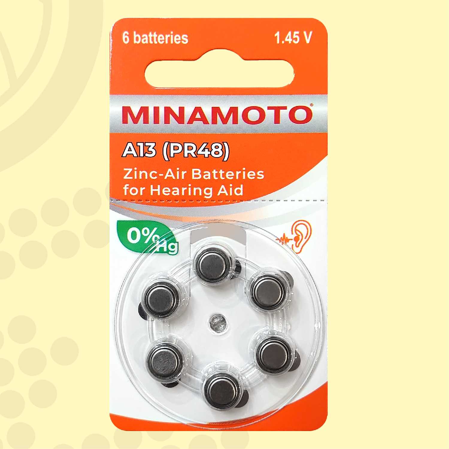 Батарейки Minamoto 13 (ZA13)