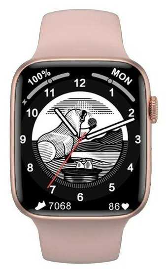 Умные смарт часы, HUD Premium серия DT 7+, Smart watch 45мм / Звонки, мессенджеры, социальные сети, GPS, беспроводная зарядка, динамик, микрофон фотография 1