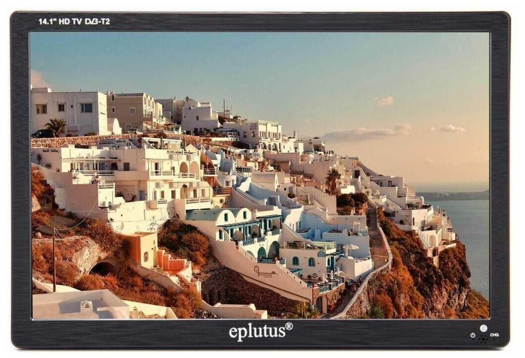 Телевизор с цифровым тюнером DVB-T2 14“ Eplutus EP-145Т / Телевизор на дачу, в поход / Маленький телевизор фотография 4