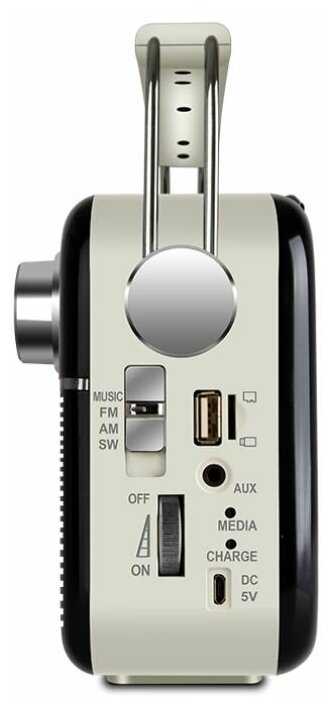 Радиоприемник SVEN SRP-500 (3 Вт, Bluetooth, FM/AM/SW, USB, microSD, AUX, встроенный аккумулятор) фотография 3