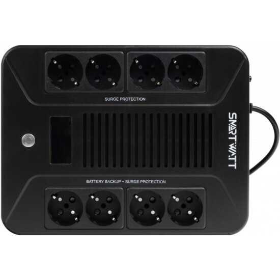 Источник бесперебойного питания Smartwatt SAFE PRO LCD 1000 фотография 1