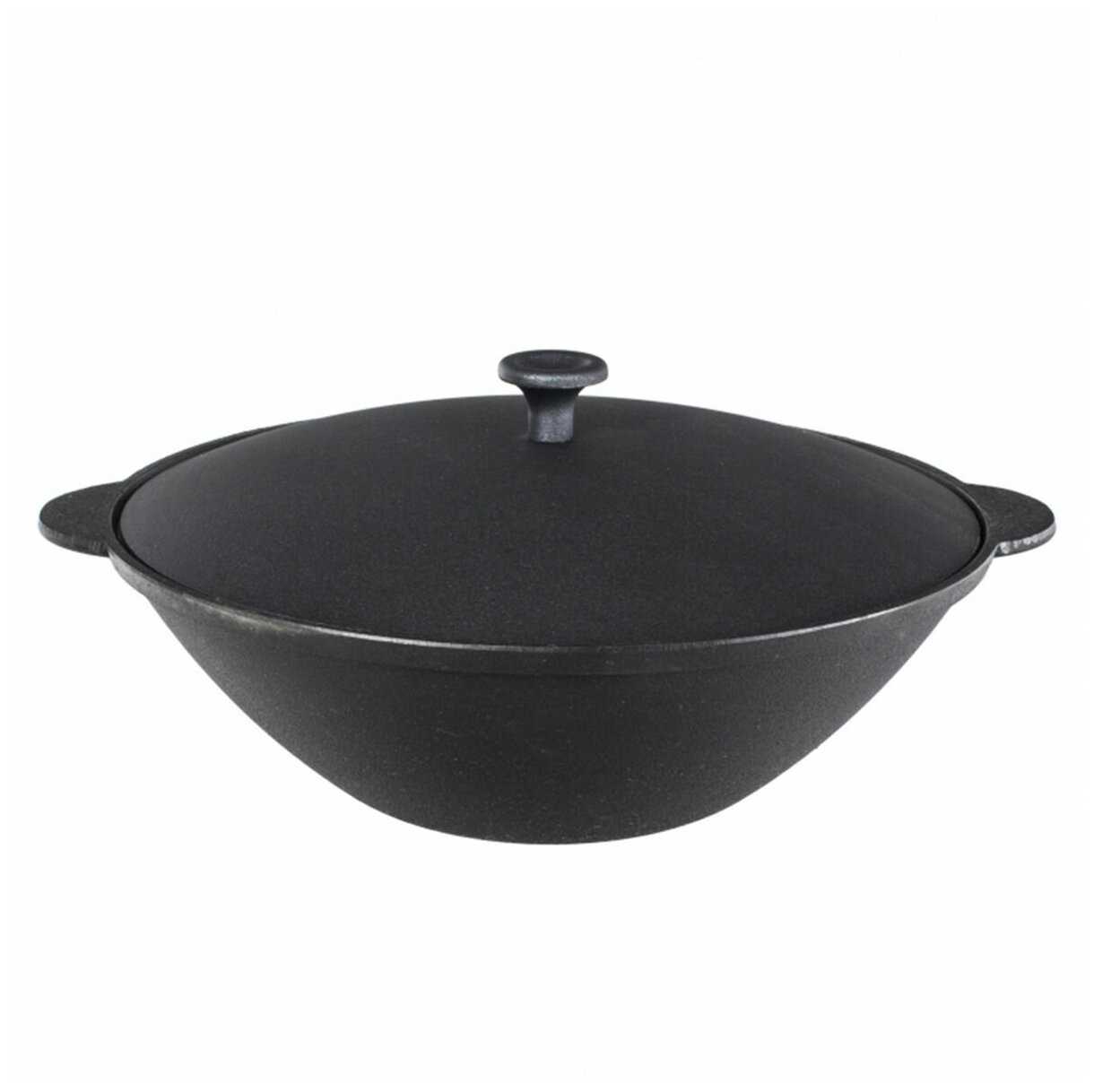 Сковорода-вок Камская посуда, 2,7 л, с алюминиевой крышкой