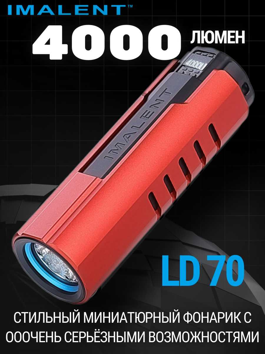 Светодиодный фонарик IMALENT LD70 (GOLDEN) фотография 23