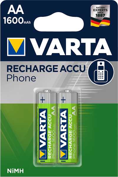 Аккумулятор VARTA Recharge Accu Phone 1600 AA фотография 1