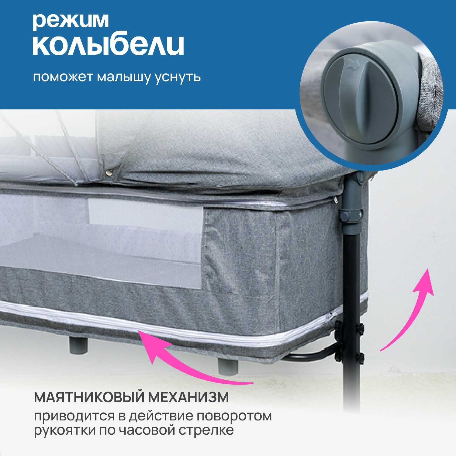 Детская кровать манеж Bambi (АМИ) фотография 5